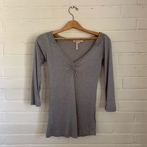 BCBG Grey Top Size Small